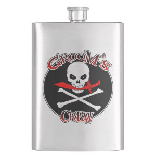 Groom's Crew Flask Heupfles