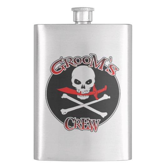 Groom's Crew Flask Heupfles (Voorkant)