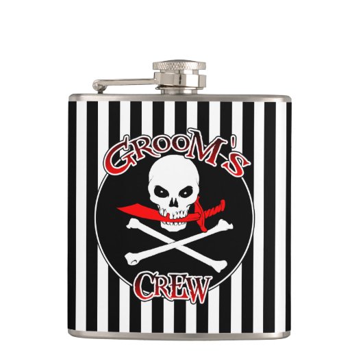 Groom's Crew Flask Heupfles (Voorkant)