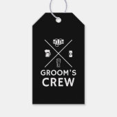 Groom's Crew Groomsmen Bachelor Party Dank je Cadeaulabel (Voorkant)