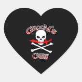 Groom's Crew Hart Sticker (Voorkant)