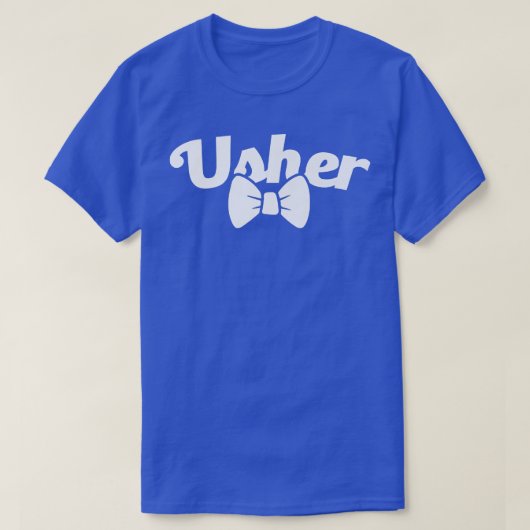 Grooms Crew Usher Bachelor T-shirt (Design voorkant)