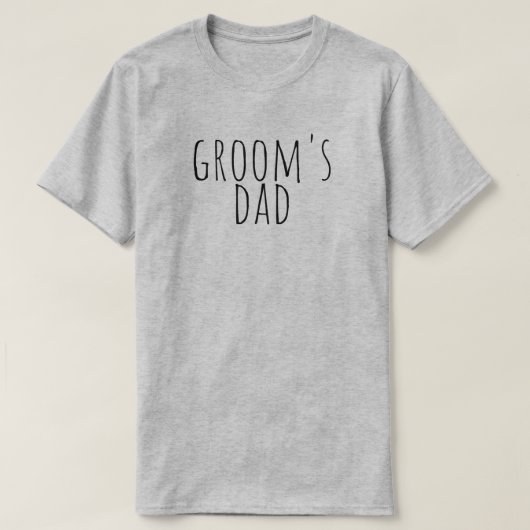 Groom's Dad Bridal Party Wedding T-shirt (Design voorkant)