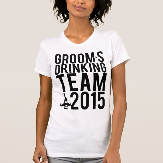 Grooms drink team 2015 t-shirt (Voorkant)