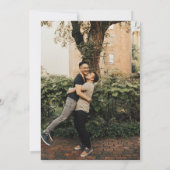 Grooms Engagement Party Kaart (Achterkant)