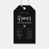 Groom's Entourage | Groomsmannen Cadeaulabel (Voorkant)