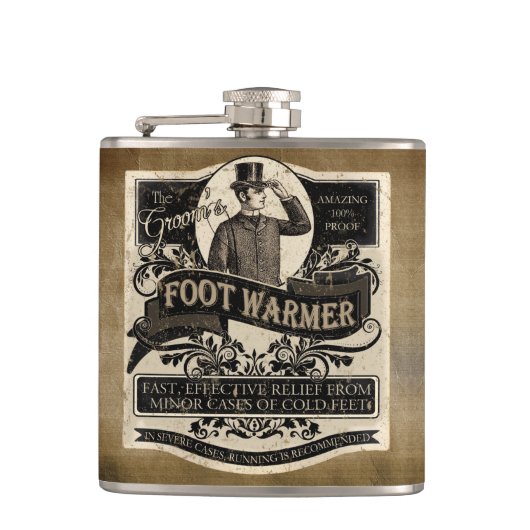 Groom's  Foot Warmer Heupfles (Voorkant)