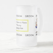 Groom's Glass Beer Mok (Voorkant rechts)