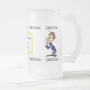 Groom's Glass Beer Mok