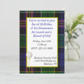 Groom's Golf Party Invitation Kaart (Staand voorkant)