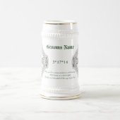 Grooms Irish Blessing Celtic Cross Stein Bierpul (Center)
