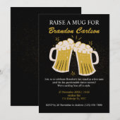 Groom's Last Toast & Beer Bash Bachelor Invitation Kaart (Voorkant / Achterkant)