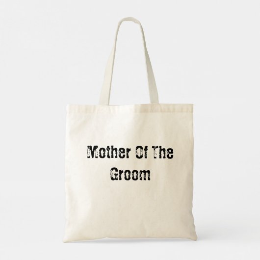 Groom's moeder, moeder, cadeau, elegant, minimalis tote bag (Achterkant)