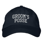 Groom's Posse Geborduurde Ball Pet (Voorkant)