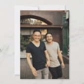 Grooms Regenboog Burst Bruiloft Kaart (Achterkant)