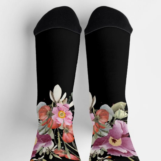 Grooms Roze Bruiloft Bloemen Boeket op Zwart Sokken (Top)