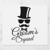Groom's squad bier etiket (Enkel label)