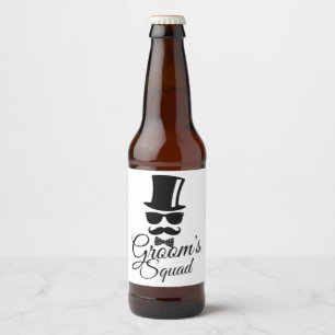 Groom's squad bier etiket
