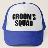 Groom's Squad grappig pet voor groomsman (Voorkant)