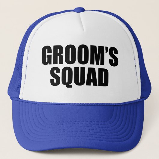 Groom's Squad grappig pet voor groomsman (Voorkant)