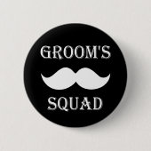 Groom's Squad-knop Ronde Button 5,7 Cm (Voorkant)
