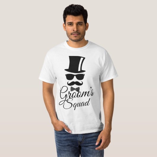 Groom's squad t-shirt (Voorkant volledig)