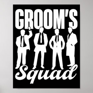 Groom's Squad Team Bruid Groom Party Bachelor Poster