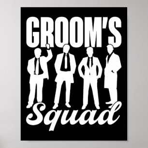 Groom's Squad Team Bruid Groom Party Bachelor Poster
