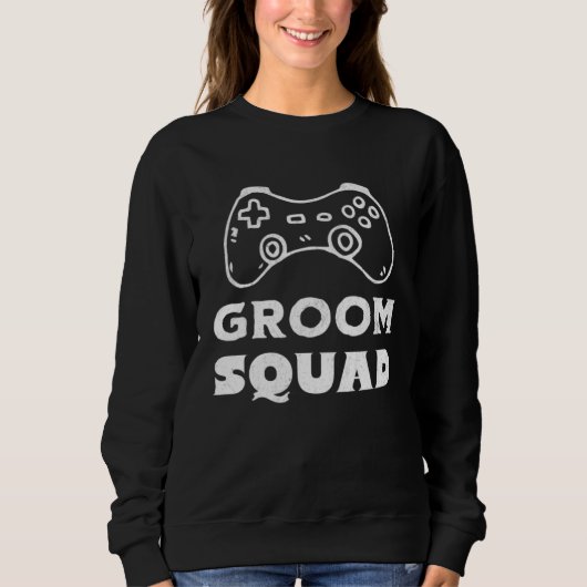 Grooms Squad Wedding Bachelor Party Groomsmen Game Trui (Voorkant)