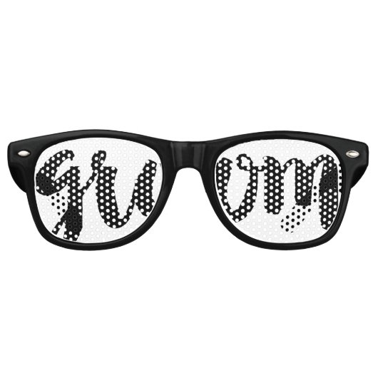 Grooms Swag Party Shades Retro Zonnebril (Voorkant)