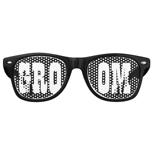 Grooms Swag Party Shades Retro Zonnebril (Voorkant)
