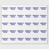 Grooms team cadeaupapier (Vlak)