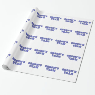 Grooms team cadeaupapier