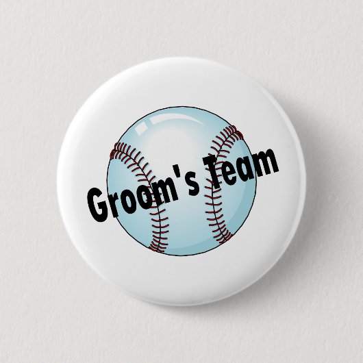 Groom's Team (honkbal) Ronde Button 5,7 Cm (Voorkant)