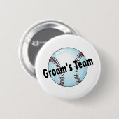 Groom's Team (honkbal) Ronde Button 5,7 Cm (Voorkant /achterkant)
