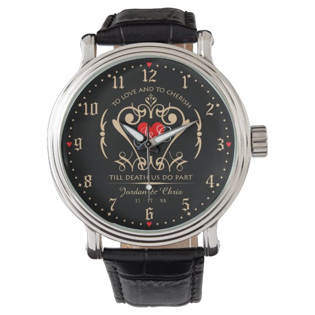 Groom's To Love & Cherish eWatch Horloge (Voorkant)