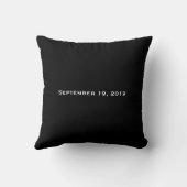 Groom's Tuxedo Black Stropdas Pillow Kussen (Achterkant)