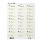 Grooms Tuxedo Bruiloft RSVP Retouradres Labels (Full Sheet)