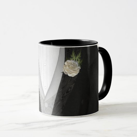 Grooms Tuxedo "Zijne" Mok (Voorkant rechts)