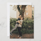 Grooms uit New York slaan de datum op Save The Date (Achterkant)