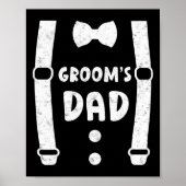 Groom's vader van de bruidegom Funny T-shirt Weddi Poster (Voorkant)