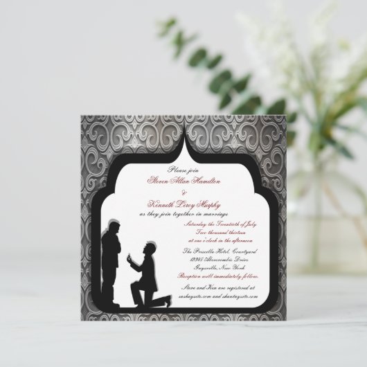 Grooms Voorstel Aangepaste weddenschappen II Kaart (Staand voorkant)