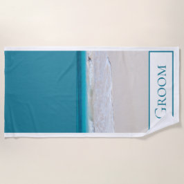 Grooms White Sandy Beach Handdoek