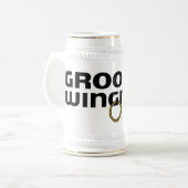 Grooms Wingman Bachelor Party Stein Bierpul (Voorkant links)