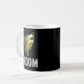 Grooms Wolf Bachelor Wedding Groomsmen Team Party Koffiemok (Voorkant links)