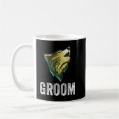 Grooms Wolf Bachelor Wedding Groomsmen Team Party  Koffiemok (Links)