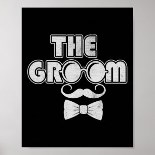 Grooms Wolfpack Bachelor Party Groomsmen Wedding T Poster