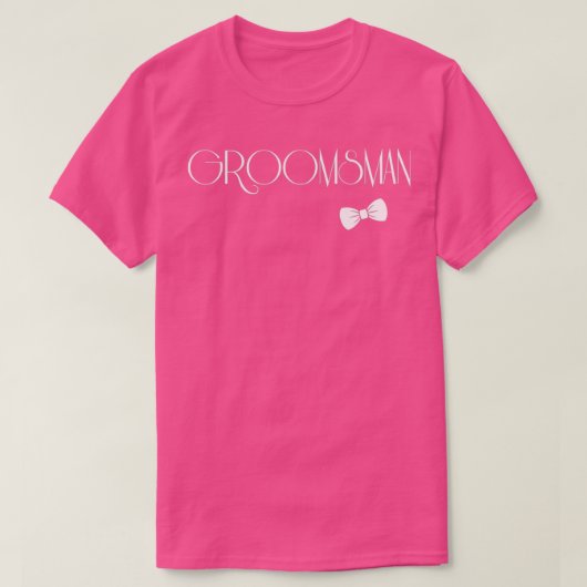 Groomsman 4 t-shirt (Design voorkant)