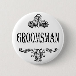 Groomsman aanpasbare kleurknop ronde button 5,7 cm