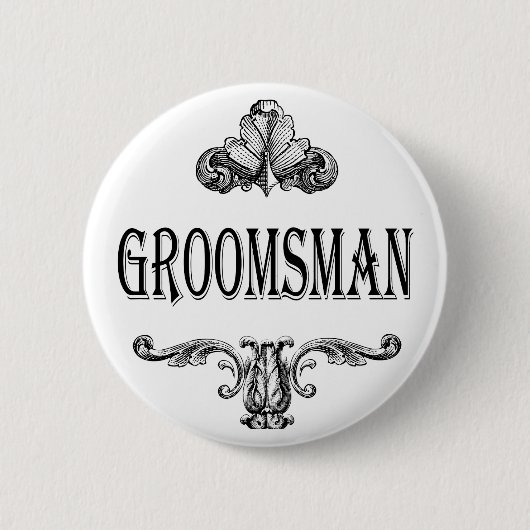Groomsman aanpasbare kleurknop ronde button 5,7 cm (Voorkant)